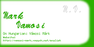 mark vamosi business card