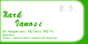 mark vamosi business card